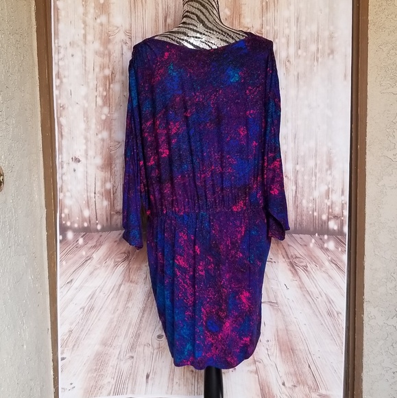NWOT Kris Jenner galaxy print dress size 1x 2x - Picture 4 of 6